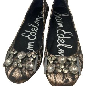 {Sam Edelman} Lace Slip-on Flats